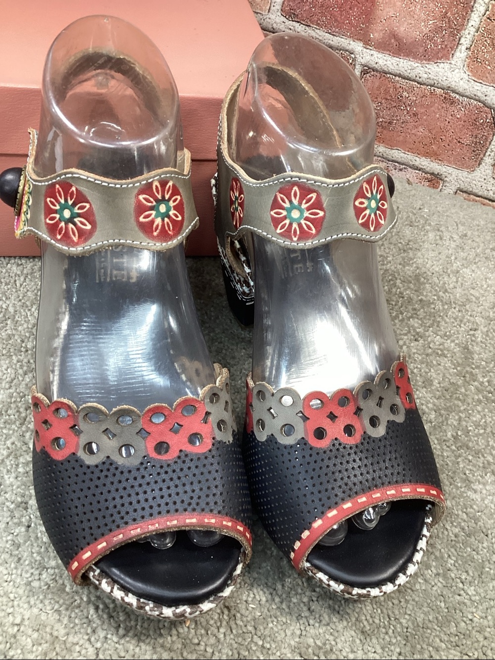L’Artiste by Spring Step Jive Womens heeled Sandals size 37 eu size 6.5-7 US - Picture 2 of 7